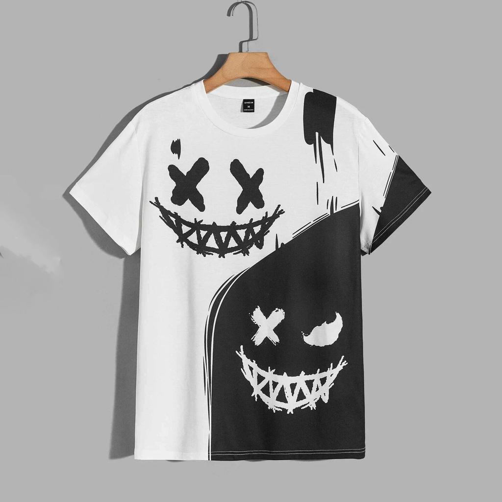Street Fashion T-Shirt For Kids Short Sleeve Hip Hop Print Tee Shirt Boys T Shirt Pullover Girl Clothing