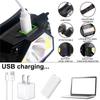 2 шт. мощный светодиодный налобный фонарь с датчиком, USB-перезаряжаемый налобный фонарь, водонепроницаемые фонари для кемпинга, пешего туризма
