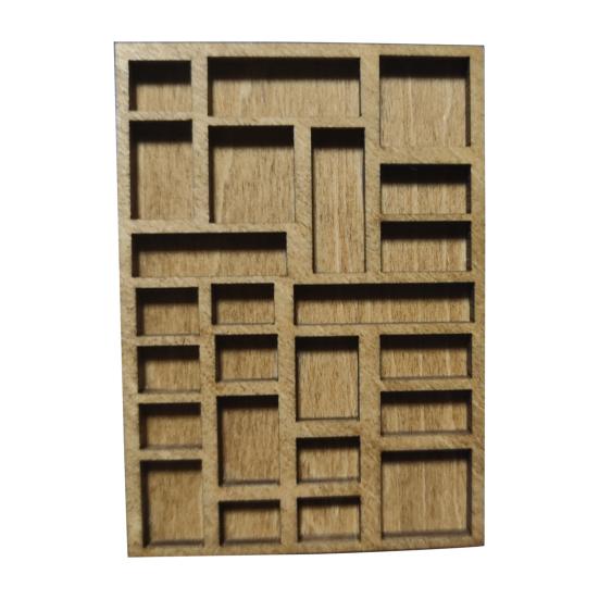 Миниатюрная полка для безделушек, деревянная игрушка Vinatge с несколькими отделениями, гладкая, без тонких краев, игровой домик