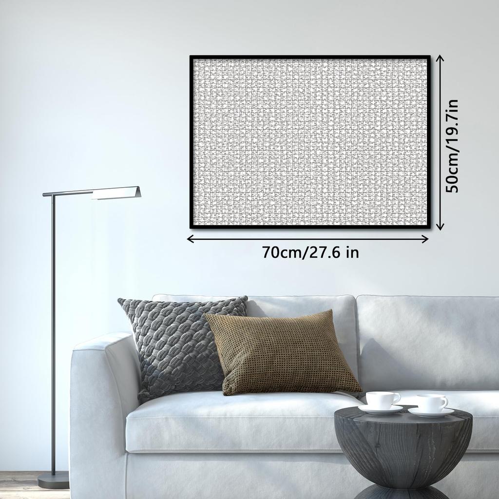 1000 Piece Impossible Crazy Jigsaw Puzzle, White Blank, Challenging Puzzle for Adults, Hard