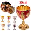 Mini 30ML Metal Wine Glasses Vintage European Style Wine Cup Champagne Cocktail Glasses Bar Drinkware Home Decoration Cup