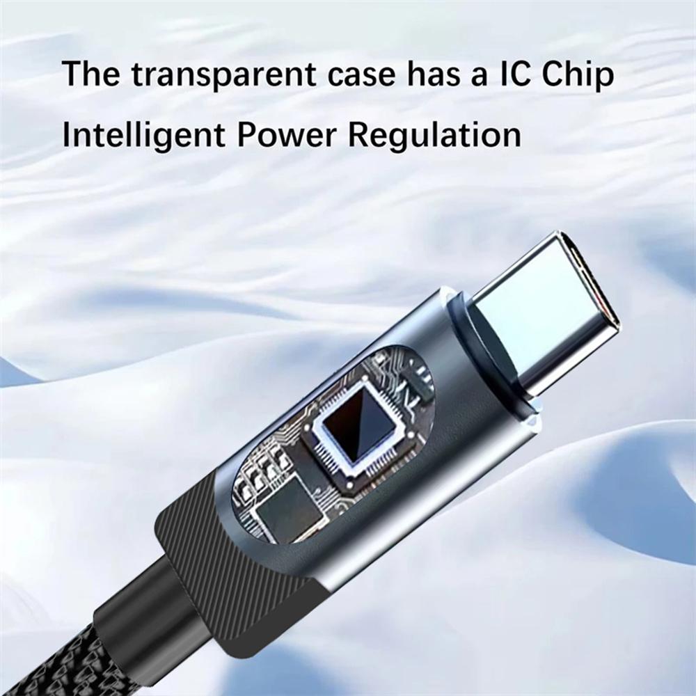 Кабель Type C-Type C 100 Вт PD для быстрой зарядки, зарядное устройство USB C-USB C, дисплейный кабель для iPhone 16, 15, Xiaomi, Samsung, Huawei