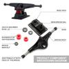 Impacts Resistance 5inch Skateboard Trucks Double Rocker Skateboard Bridge  Outdoor Sports