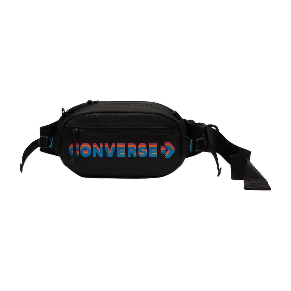Converse Polyester Sling Bag One Shoulder Crossbody Fanny Pack Regular Unisex Black (Unisex) Fanny Packs 10023820 A01