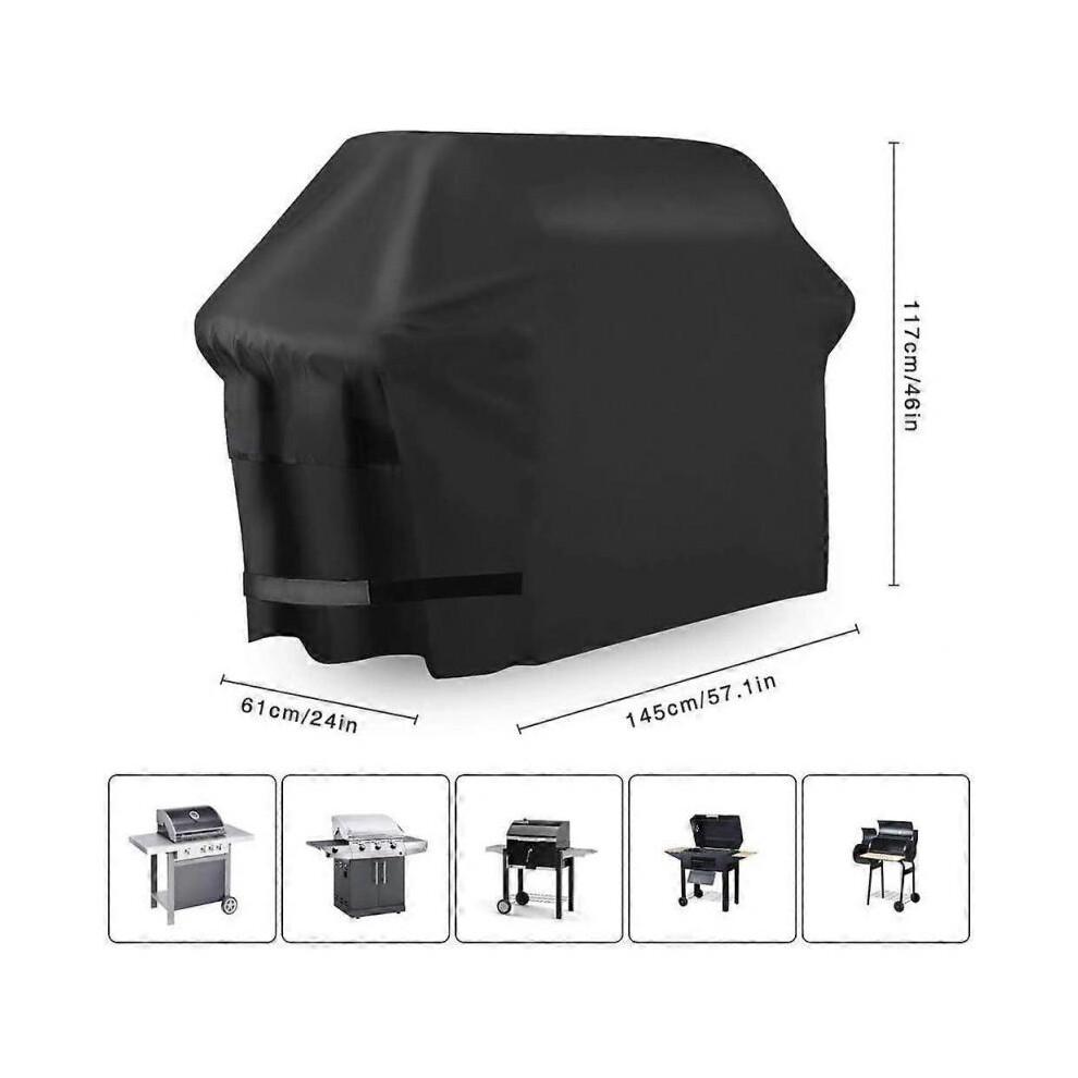 Barbecue cover made of durable and waterproof 210D Oxford fabric (145 x 61 x 117 cm)