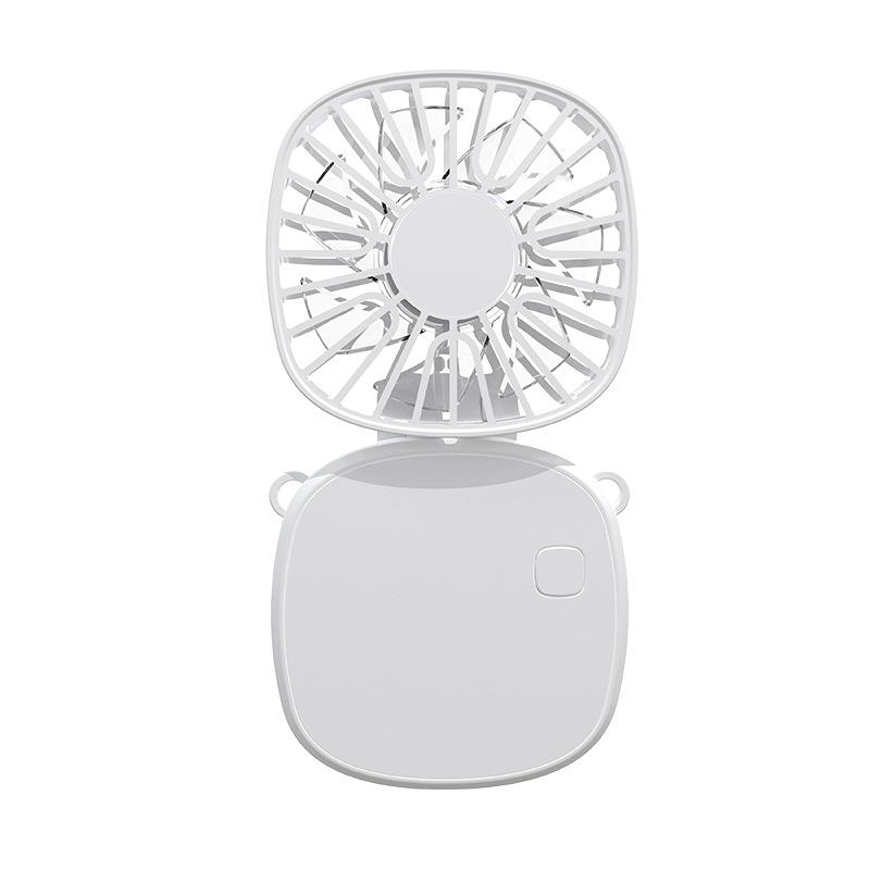 2025 New Handheld Neck Hanging Small Fan USB Mini Fan Charging Folding Desktop Gift Electric Fan