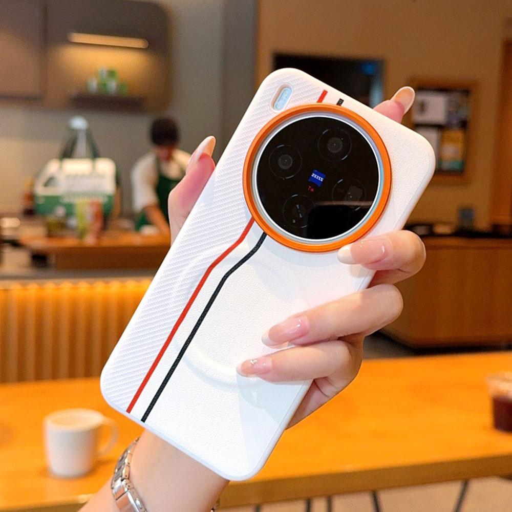 Магнитный Чехол Для Телефона VIVO X200 Ultra VIVO X200 Pro Mini X300 X200S Цветная Стыковка Обложка из Искусственной Кожи