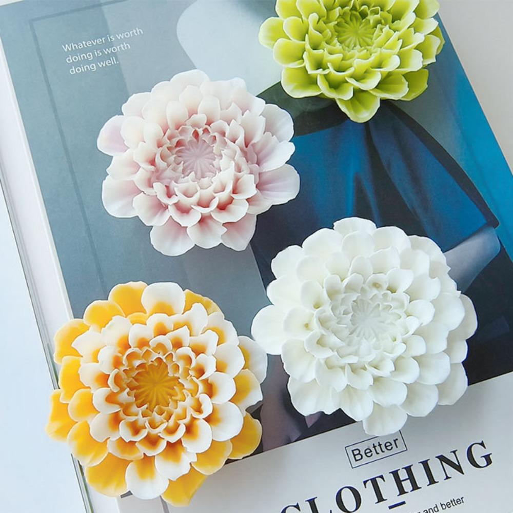 Инструмент для изготовления свечей в виде цветка с несколькими лепестками, биомиметическая роза, мыло ручной работы, силиконовая форма из смолы, подарок на День святого Валентина, украшение для праздничного ужина при свечах