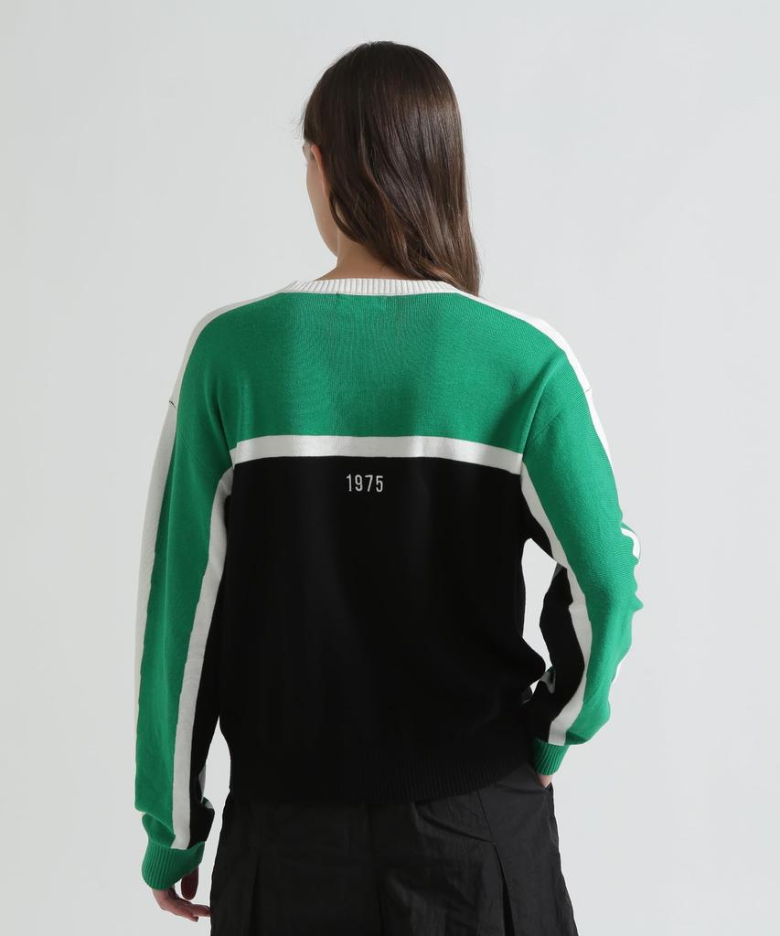 AVIREX MULTI-TONE KNIT PULLOVER women's F 010 black 783-6140601