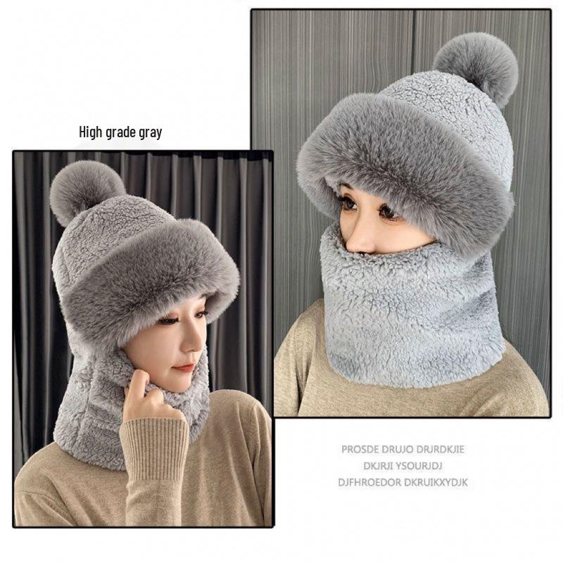 2025 Women's Fleece-Lined Windproof Cycling Hat and Snood Combo