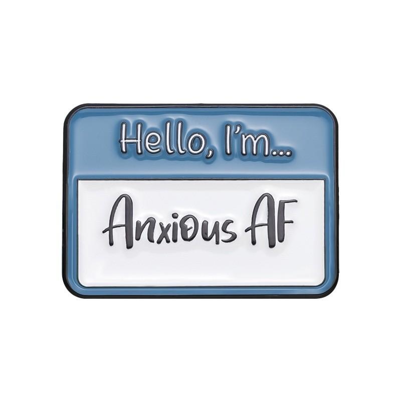 Креативный красочный набор значков с буквами Очаровательные металлические броши для очаровательных аксессуаров