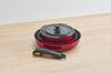 Thermos Durable Series Detachable Handle Frying Pan Set DA Compatible Deep Red Frying Pan and Pot are Dishwasher Safe DR 5-Piece IH/Gas KSD-5A