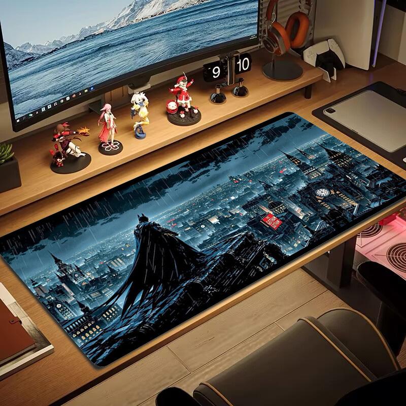 Super Bat Color Mouse Pad Large Gaming Table Cushion Non-slip Laptop Tablet Big Mousepad XXL Mat Mini PC Playmat With Lock edge