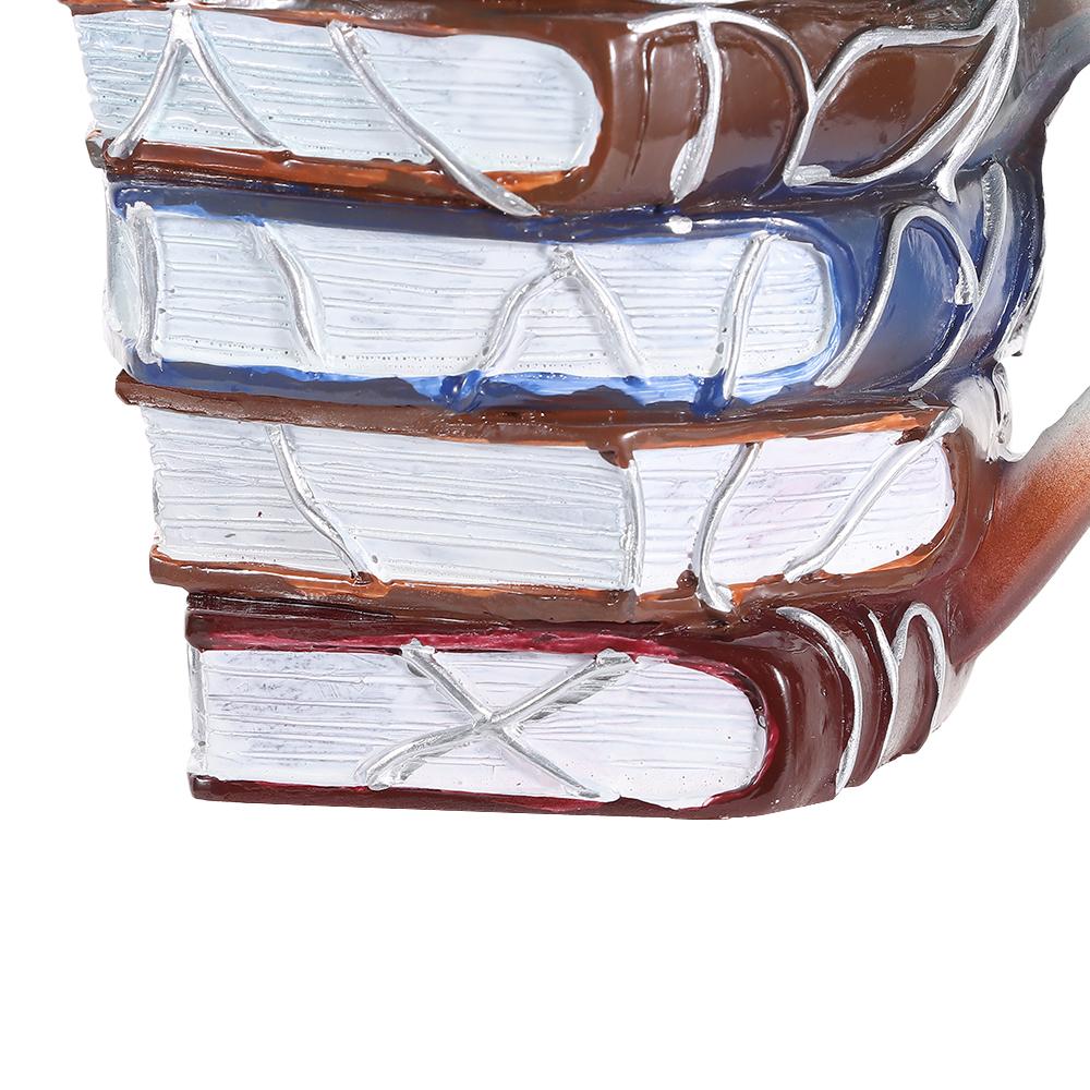 Безопасная кофейная кружка Большой объем Уникальная кружка с книжной стопкой Креативная кружка Чашка Дом Офис