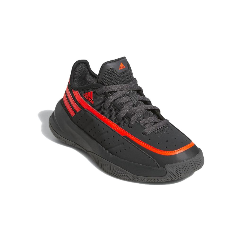 Adidas Кроссовки детские Front Court J Carbon Solar Red, цвет черный серый-шесть ID8600