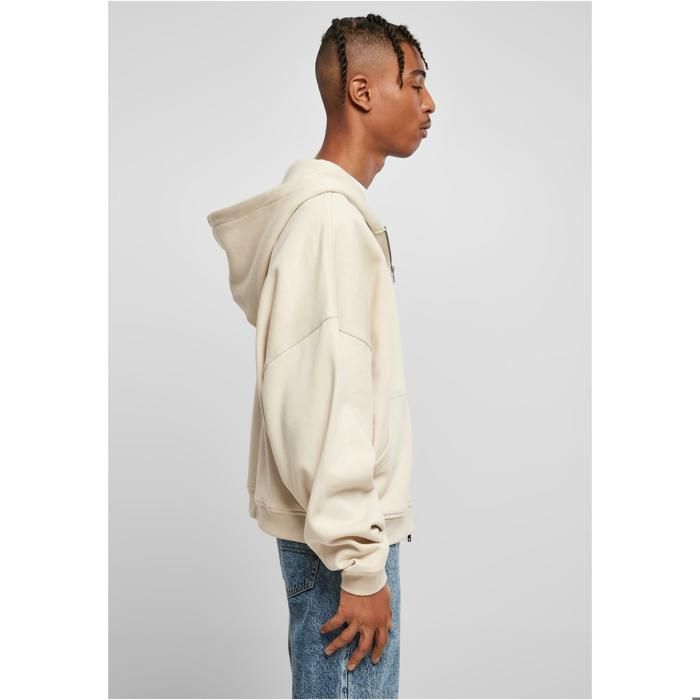 Sweatshirt à capuche - Urban Classics - 90's - Coton-polyester - Poche kangourou - Zippé