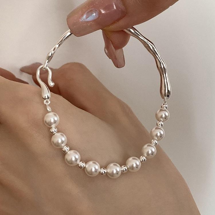 Браслеты из стерлингового серебра 925 пробы с красивыми звездами для женщин, корейский дизайнер, регулируемый браслет из бусин, роскошные оригинальные украшения