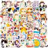 50 Cute Cat Diaries Japanese Lazy Cat Graffiti Stickers Cute Pet Cat Life Daily Stickers