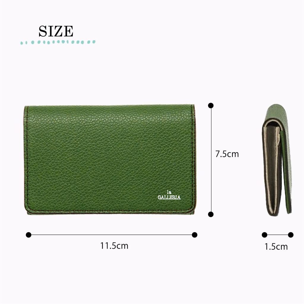 Generico Business Card Holder Aoki Bag 2621 Yellow X [la GALLERIA] ([60] Chocolate)