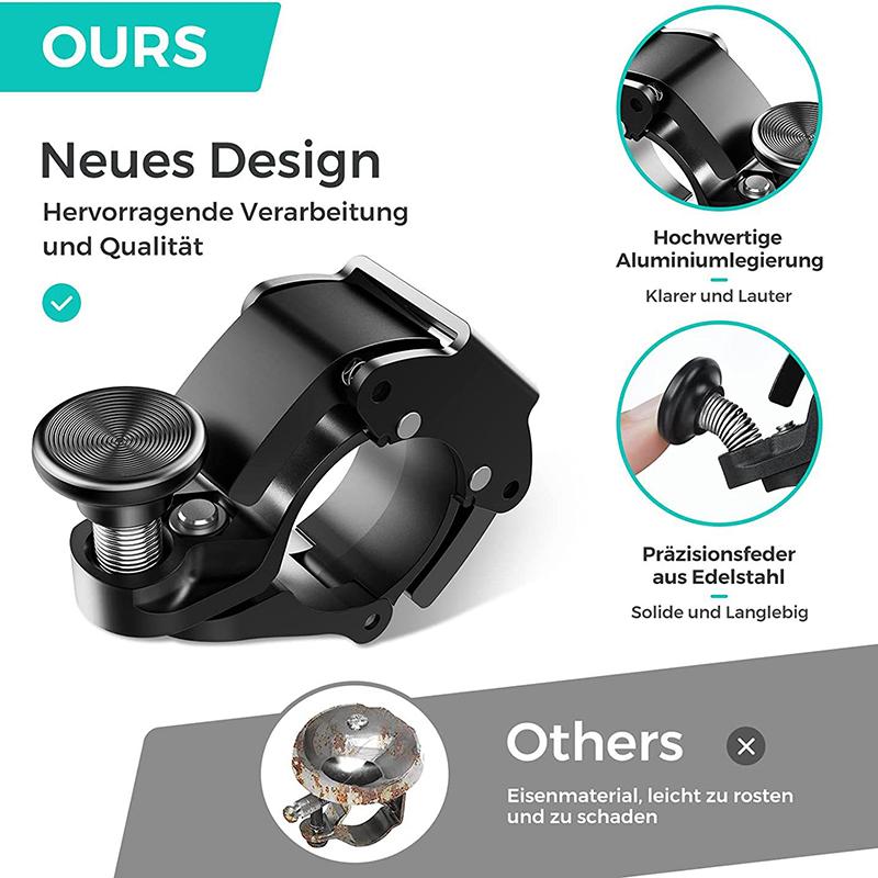 Stainless Bicycle Bell Ring MTB Cycling Horn Bike Handlebar Bell Crisp Sound Horn for Bicycle  Bike Accessories