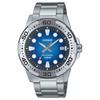 CASIO G-SHOCK series 100 meters waterproof Quartz Steel Strap men's watch blue dial MTD-140D-2AV