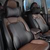 Leather Car Headrest Neck Protector Pillow Bolster Car Pillow Car Pillow Car Interior Supplies Memory Foam Lumbar Pillow