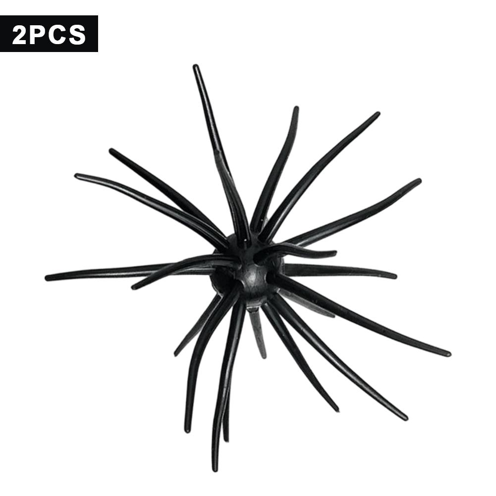 2PCS 8.7G TPE Fishing Lure Simulated Sea Urchin Lures Soft Silicone For Bream Pike Sea Bass Tilapia Gears Mandarin Winter Biats