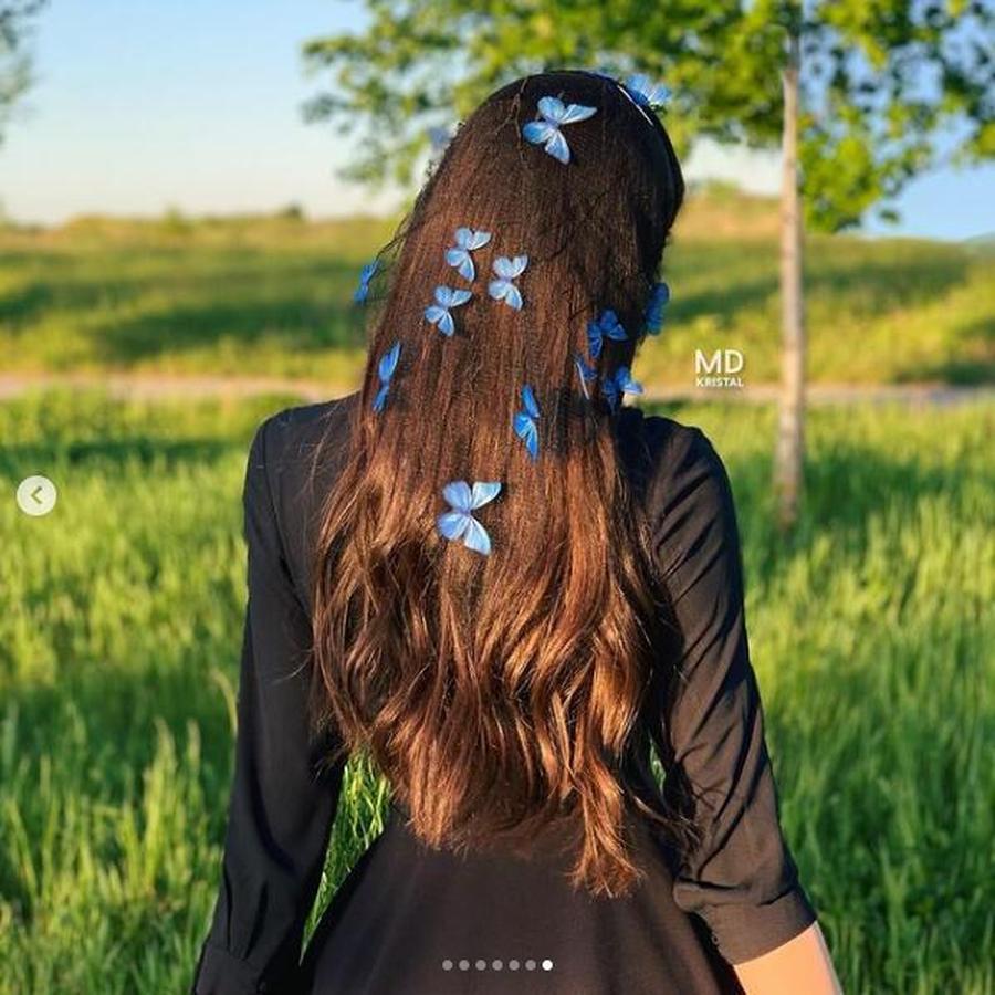 Желание Бабочка 3D Сетчатая Фата, Романтичный Церковный Наряд для Улицы