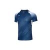 Li Ning Badminton Series Sweat-Absorbing Comfortable Short Sleeve T-Shirt Men Tops Navy-Blue AAYQ011-2