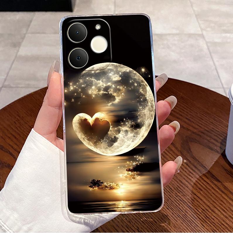 Для Realme Note 70 70T RMX5313 Чехол Прозрачный Роскошный Милый Любовь Кролик Забавный Крутой Мальчики Девочки ТПУ Мягкий Силикон Чехол для Телефона Задняя Крышка