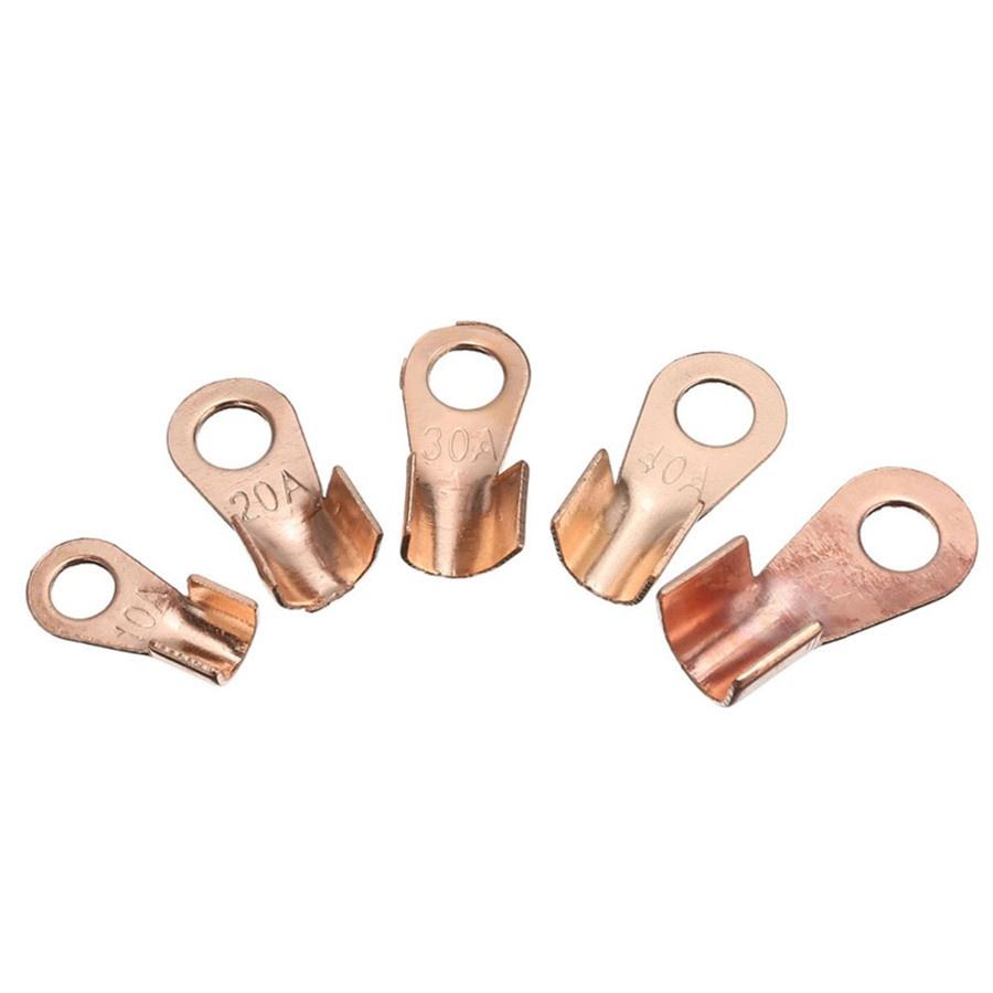 90pcs Copper Battery Cable Connector Terminal Open Lugs Wire Terminals OT 10A-100A
