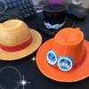Anime Coffee Mug With Saucer Creative Luffy Ace Sabo Three Brothers Hat Shaped Ceramic Coffee Cup Child'S Birthday Gift Cup