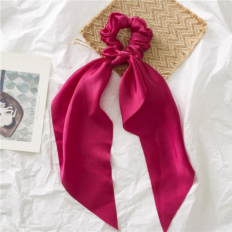 Chiffon Printing Flower Bandana Hair Scarf Headband for Women Vintage Long Ribbon Scrunchie Beach Bandanas Hair Accessories