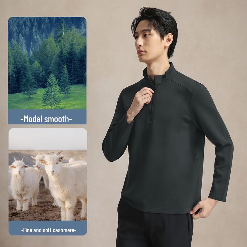 Men's Stand-Collar Half-Zip Business Casual Sweater