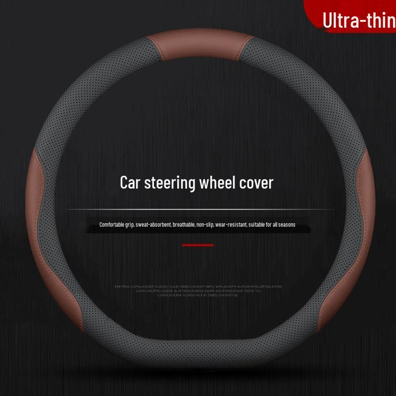 BYD Xia DMI Steering Wheel Cover: Nappa Leather, All-Season, Non-Slip.