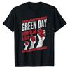 Футболка Green Day Классическая футболка рок-музыкальной группы Оверсайз с коротким рукавом Панк Уличный стиль Топы для мужчин и женщин