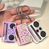 1 Piece Mini Recording Pendant Creative Funny Mini Radio Recorder Music Toys Classical Bag Ornament Keychain Couple Gift