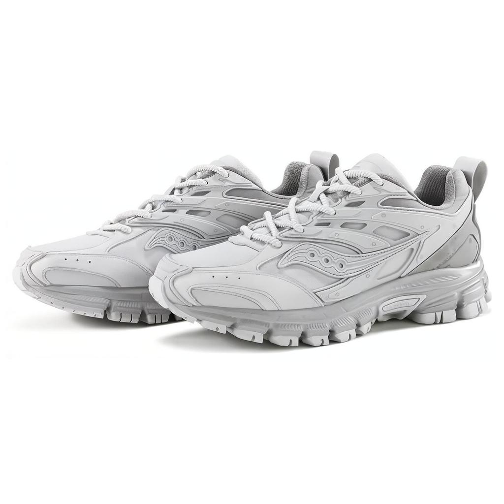 SAUCONY Leather Retro Casual Shock Absorbing Non-Slip Wear-Resistant Low-Top Running Shoes Unisex Running Shoes Light-Gray Dark-Gray S79044-6