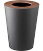 Jitsugyo Garbage Can Trash Can Lin Round Brown 3197 (Yamazaki)
