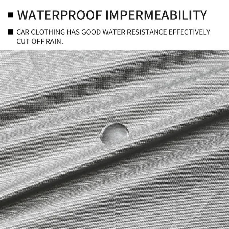 Автомобильный чехол с защитой от ультрафиолета, снежный чехол, универсальный солнцезащитный козырек, водонепроницаемый, пылезащитный для седана, устойчивый к царапинам седан, костюм, внедорожник, автомобильные инструменты