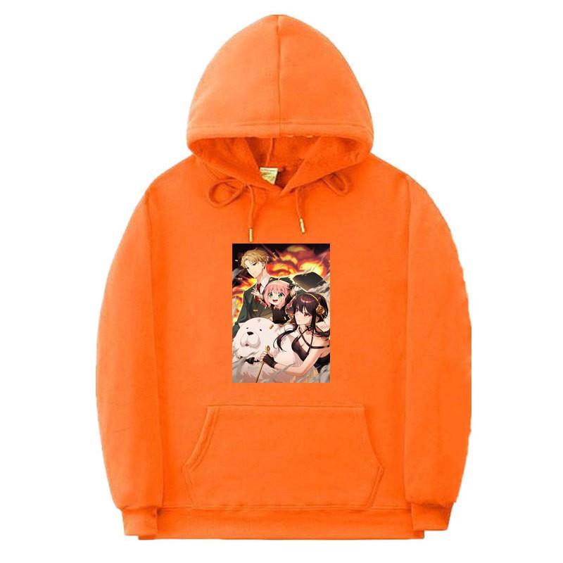 Unisex Oversized Hooded Sweatshirt With Ribbed Hem Spy X Family Printed Graphic Fall Sportswear Teens Adults