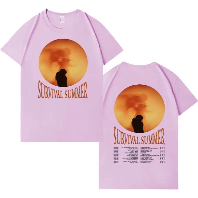 Singer Riles 2026 Fashion Album Tour Short Sleeve T Shirts Men High Quality Pop Cotton Sports Cozy Streetwear Hip Hop Tshirt