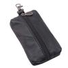 (SU)Unisex Leather Key Case Wallet Pouch Bag Keychain Holder with Key Ring Zipper