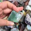 200g/bag Natural Crystal Stones Moss Agate Mixed Rough Raw Quartz Mineral Specimen For Home Decorative Stone
