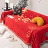 Festive Non-Slip Sofa Cover Towel Four Seasons Universal Chenille New Year Sofa Cover Wedding Sofa Cover