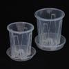 1 Pcs Root Control Transparent Flower Pot With Tray For Phalaenopsis Orchid Planting With Stomata Flower Pot