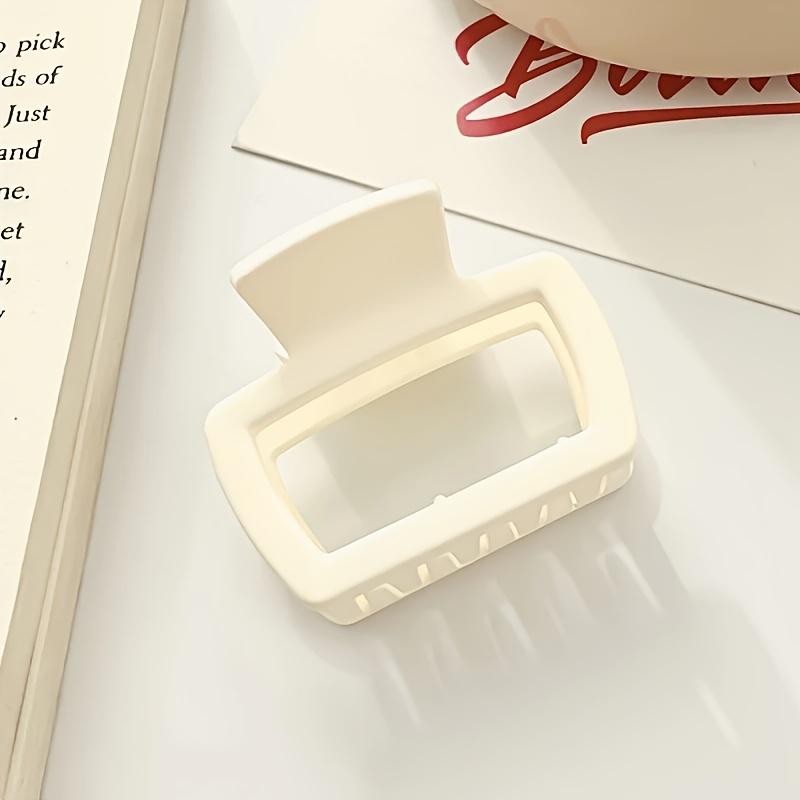 Элегантный матовый квадратный набор зажимов для волос - Многофункциональные модные зажимы-акулы, Подходят для женщин и девушек, Идеально подходят для хвостиков и высоких причесок