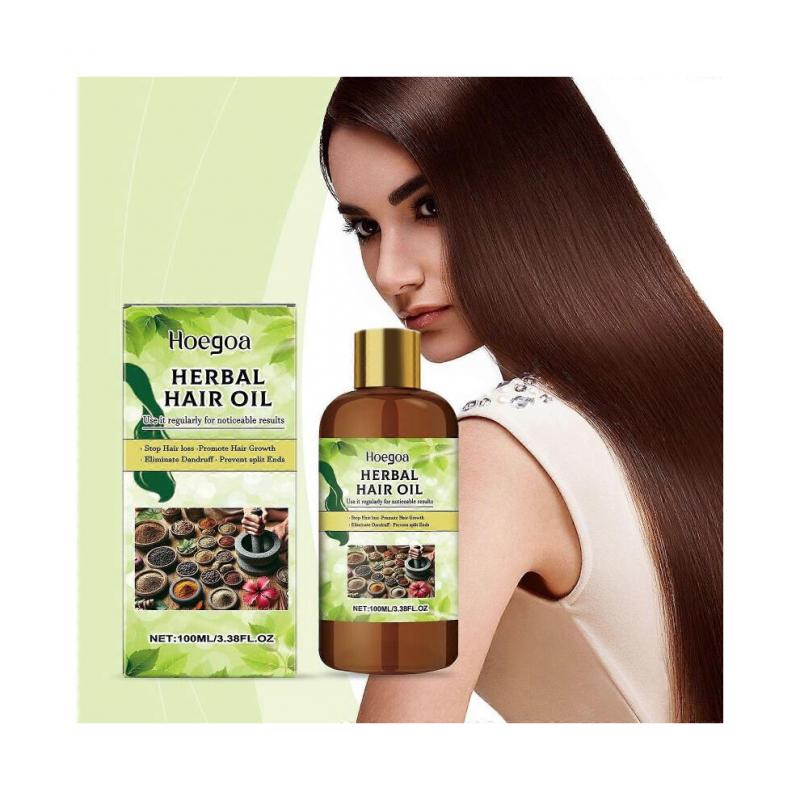 Herbal hair care oil, effective moisturizing and nourishing scalp and improve dry and frizzy hair care oil
