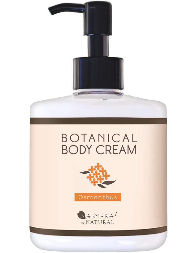SAKURA&NATURAL Osmanthus Body Cream, Moisturizing Cream, Hand Cream, Osmanthus, Dry Skin, Additive-Free, Moisturizing