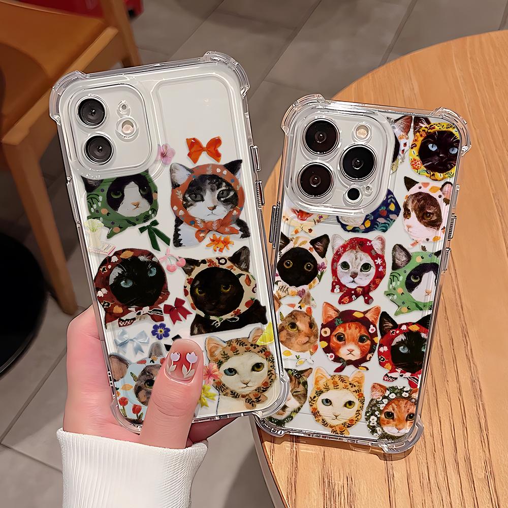 Colorful Cat Design Phone Case For Samsung A56 A26 A33 A54 A52 A51 A13 A73 A55 A53 A36 A35 A34 A32 A25 A24 A23 A16 A15 A14 4G 5G